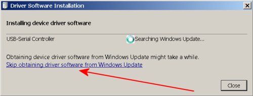 Prolific Driver - Skip Windows Update search